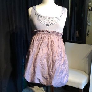 Sundress with gathered bottom